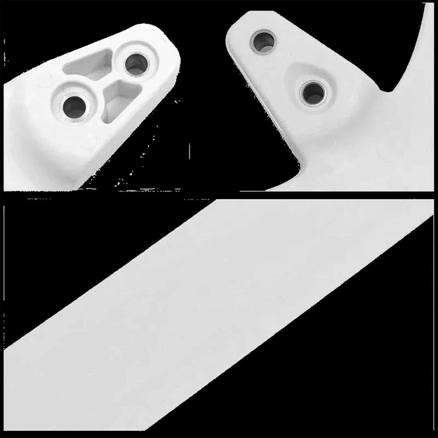 5 PCS Wind Turbine Blades Kit Hub Hood Screws - 530/550/580/600/630/650/750/800mm Horizontal Axis White Replacement Blades For Wind Generator(600mm)