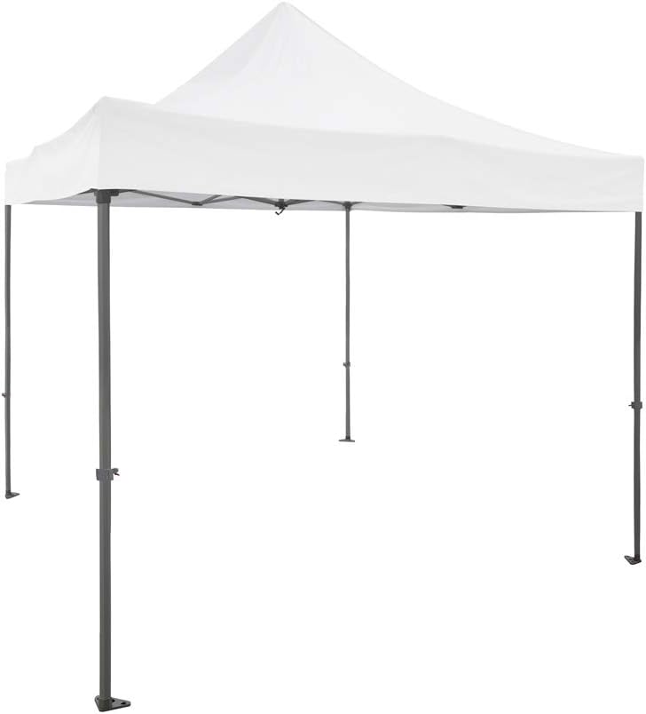 Vispronet - 13x13 Commercial-Grade Aluminum Tent Frame - Silver Aluminum 13ft x 13ft Pop Up Pavilion Canopy Frame (Frame Only, Canopy Top not Included)