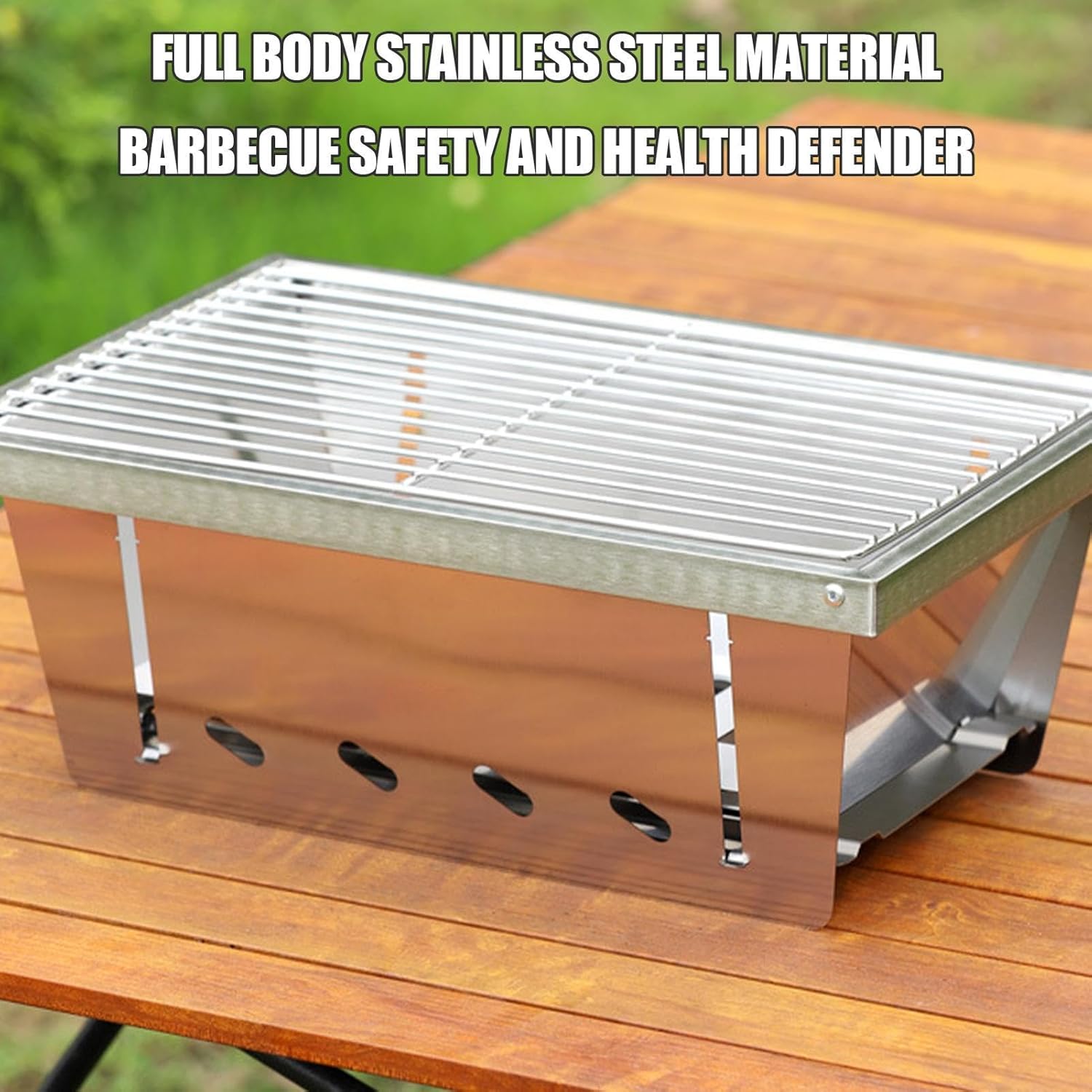 Portable Fire Pit - Heat-Resistant Windproof Outdoor Cookware,Portable Charcoal Grill | for Hiking Garden Balcony Backyard Patio Traveling Picnic Party Bonfires