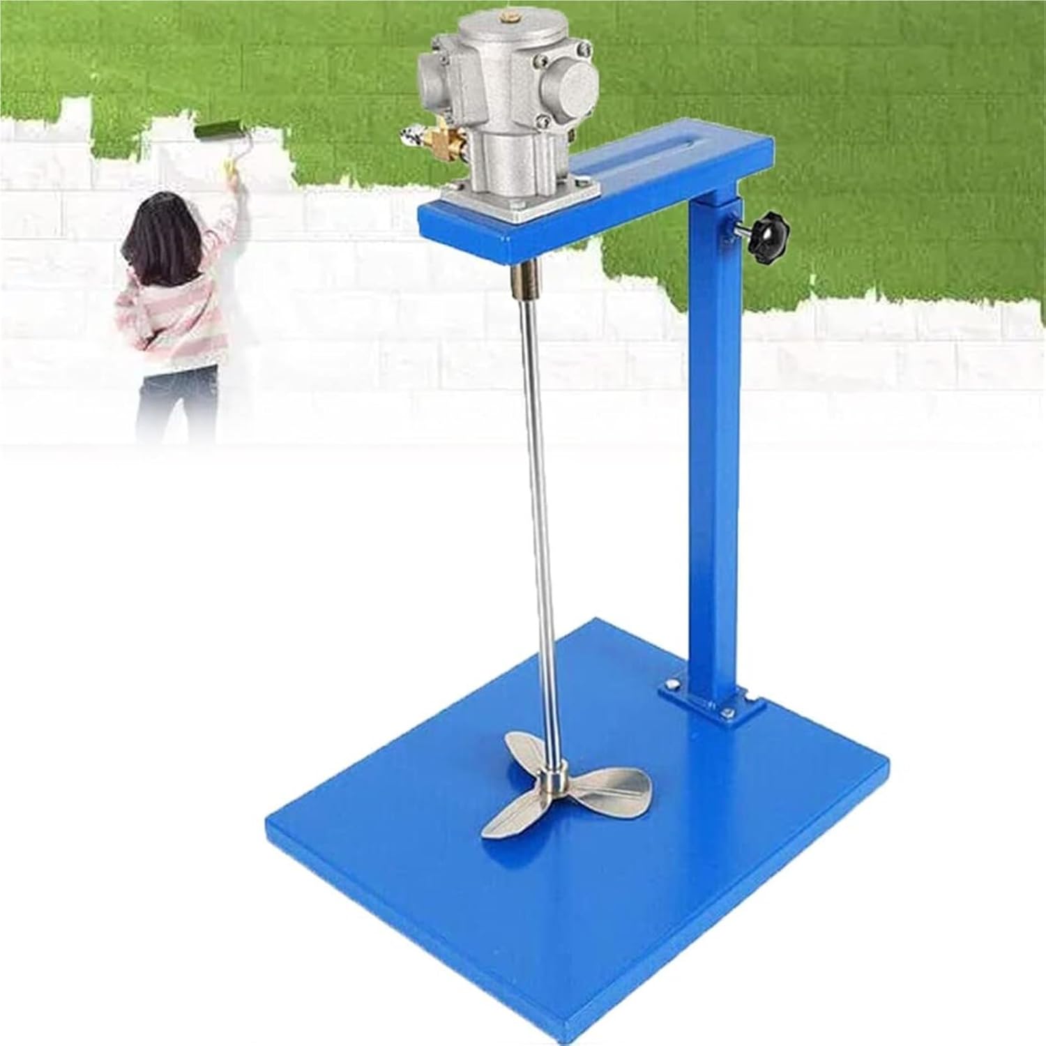 Pneumatic Paint Mixer,5 Gal/20L Stainless Steel Vertical Air Mixer,Automatic Lift Paint Stirrer,Ink Mixing Stirring Machine
