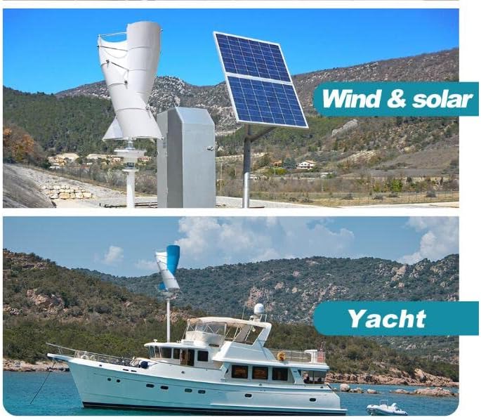 High Efficiency 9000W Vertical Axis Permanent Maglev Wind Turbine with Controller for Garden Outdoor Street Lighting,12V 24V 48V 220V