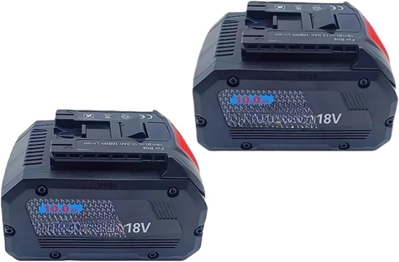 XCDFOPGH 18V 8.0Ah 10.0Ah Replacement Battery Compatible with Bosch Cordless Tools lpega BAT609 BAT618 GBA18V high Power 5C Power Cell(10.0Ah Battery-2)
