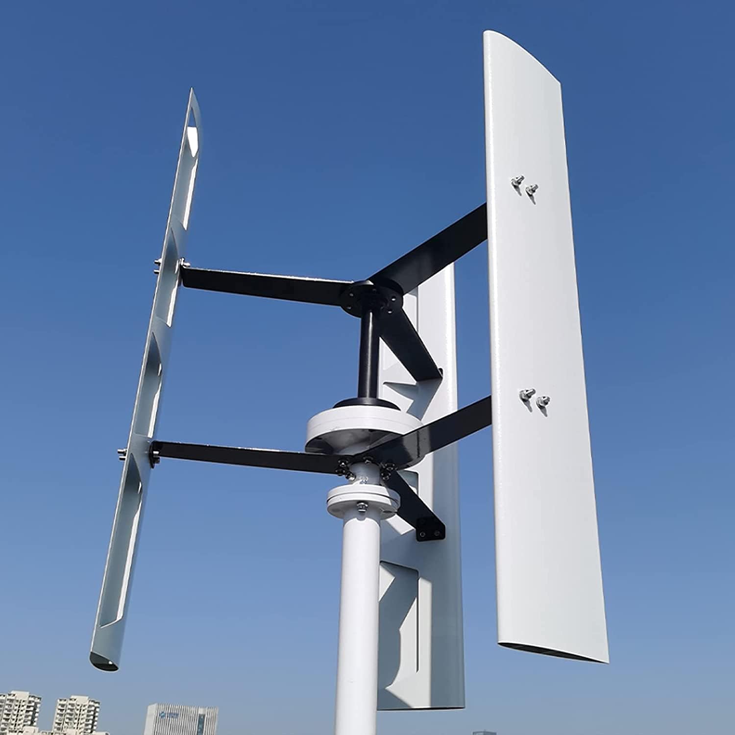 Turbines Home Roof 8000W Permanent Vertical Axis 48V/100V Wind Generator with Wind Solar Hybrid Charge Controller