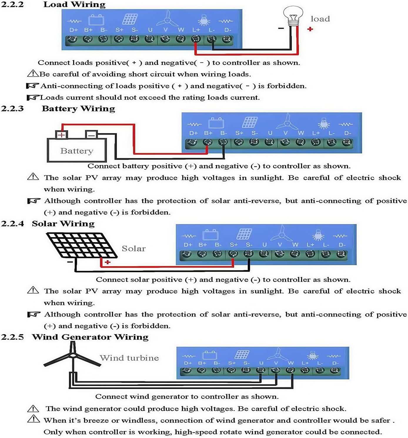 13000w Mppt Solar Wind Hybrid Charge Controller 6500w Solar and 6500w Wind Power Hybrid Charge Controller 12v/24v for Battery Booster System (12v/24v/48v) 48V-13000W
