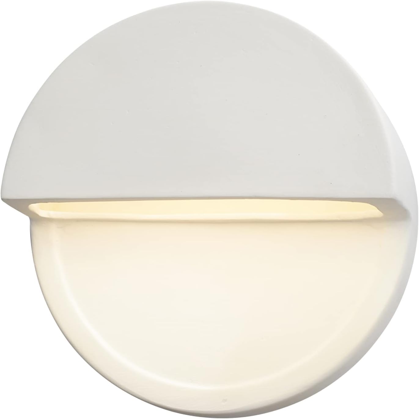 Ceramic Dome Dimmable LED Indoor/Outdoor Wall Sconce Light in with Closed Top for Dining Room, Hallway, Home Theater, Office, Patio, Porch or Doorway, Bisque