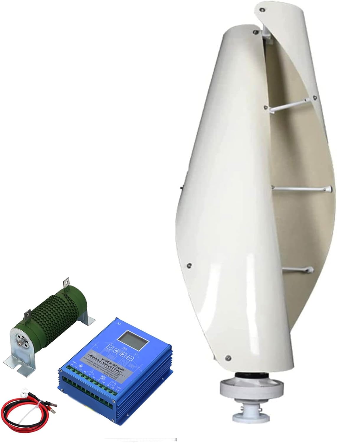 10000W Wind Turbine Vertical Axis Permanent Maglev Generator, Magnetic Levitation Vertical Axis Electric Power Generator 12V-220V, with Controller