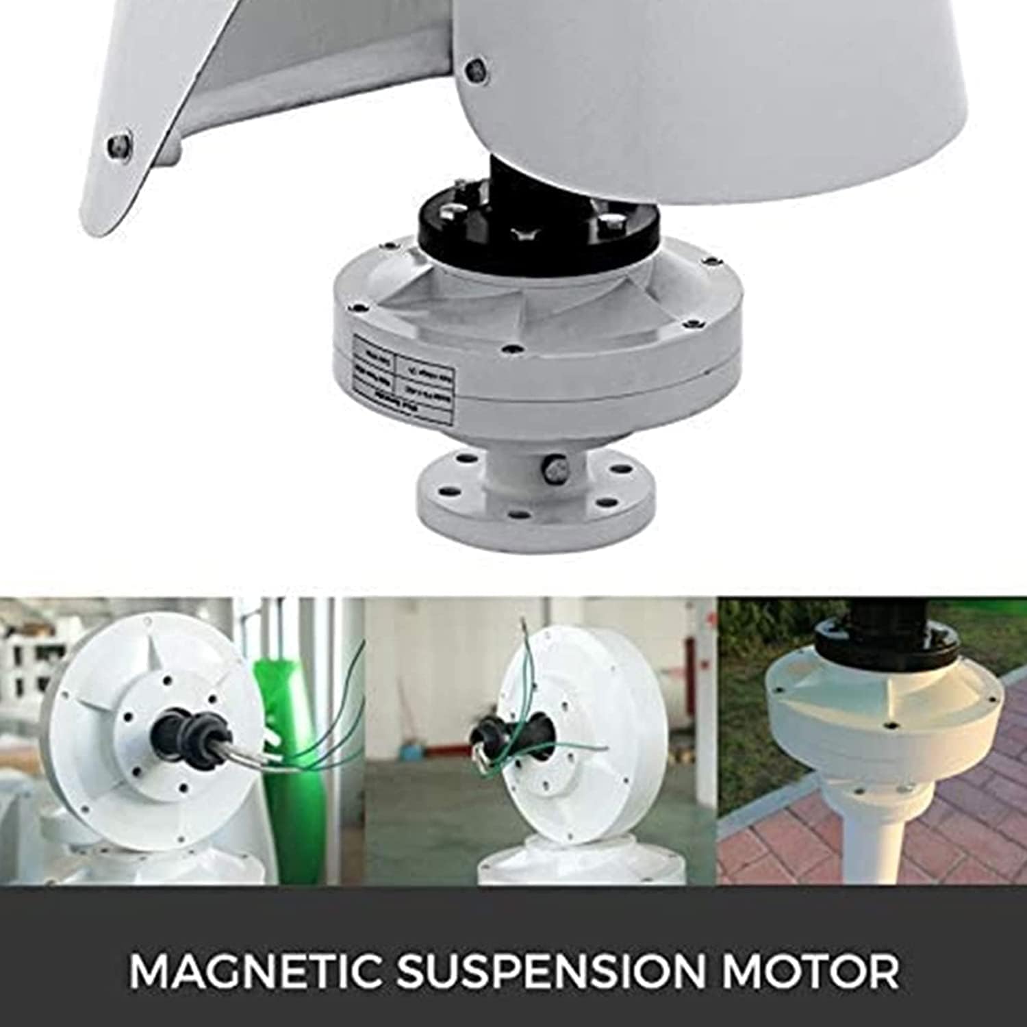 8000W Vertical Wind Turbine 12-220V Vertical 3-Phase Wind Power Generator Renewable Energy for Home Garden Boat Marine