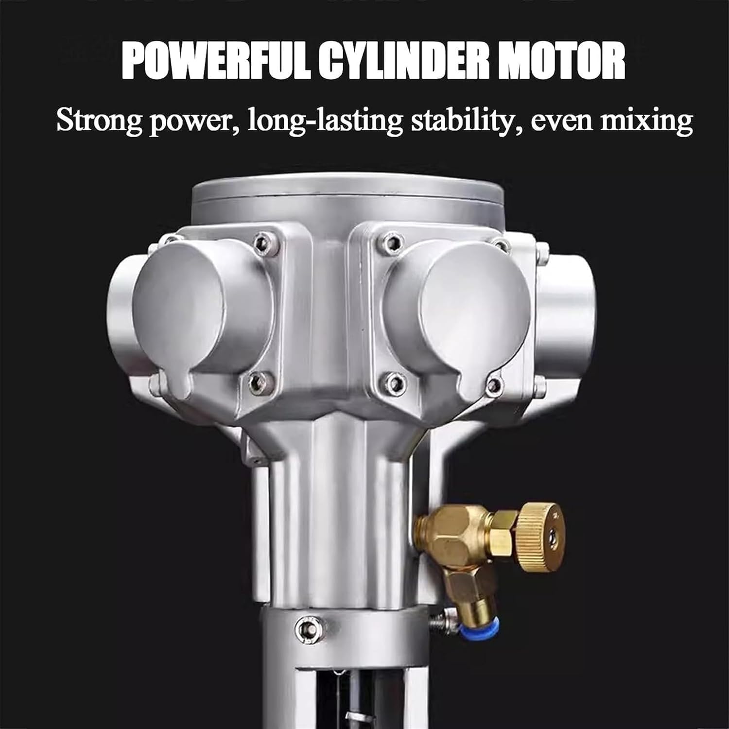 Pneumatic Paint Mixer Machine, 5 Gallon Air Agitator, Ink Coating Mixing Tool With Height Adjustable Stand, For Viscous Liquid Dye Blender