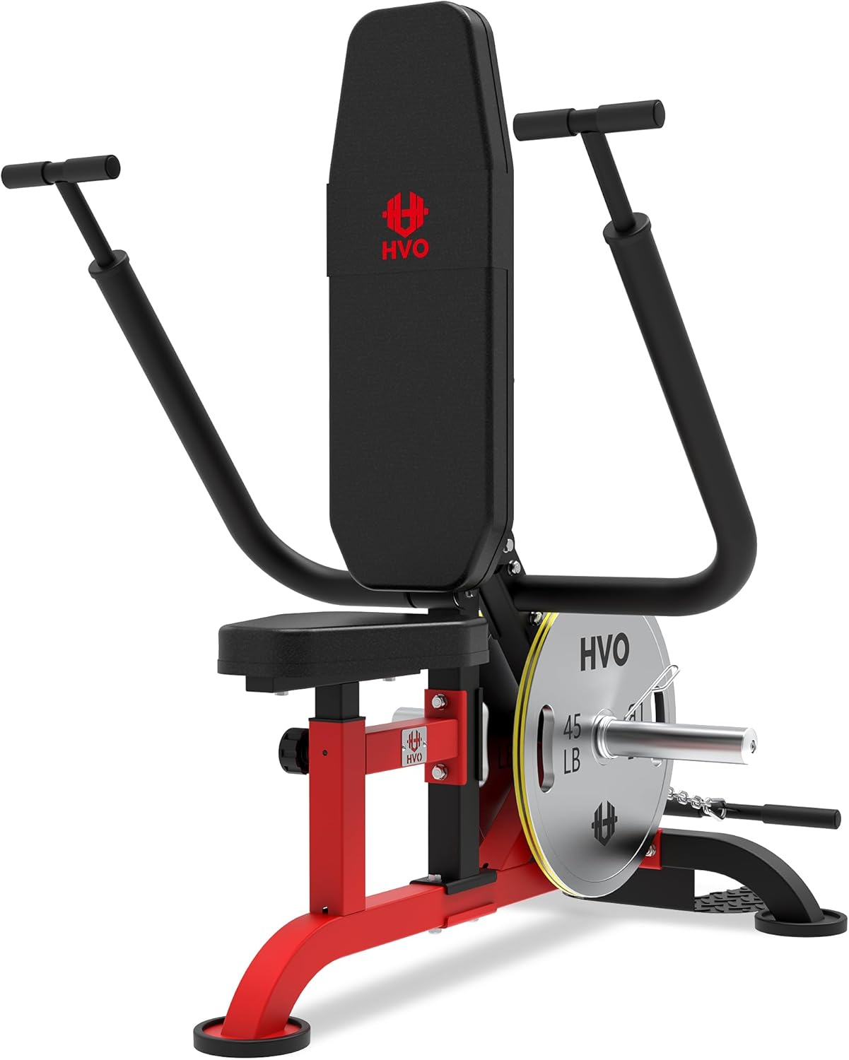 HVO Seated Dip Machine Tricep: Dip Machine Exercise for Biceps Plate Loaded Home Gym Strength Training Equipment