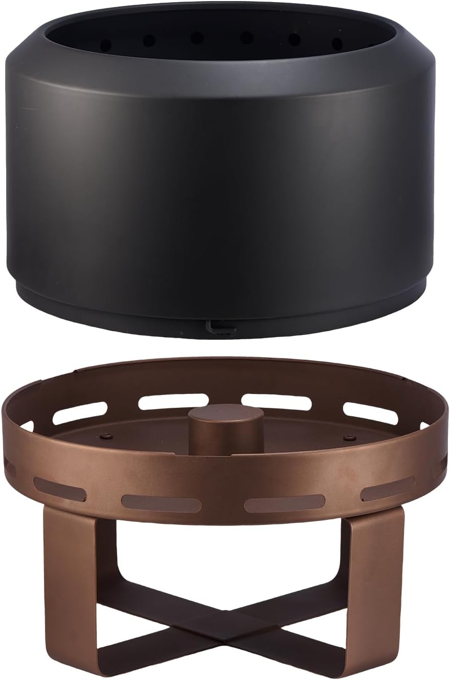 Outdoor Smokeless Fire Pit Stove 24'' for Camping Bonfire, Wood Burning Fire Place Firepit with Stand for Patio Backyard Outside