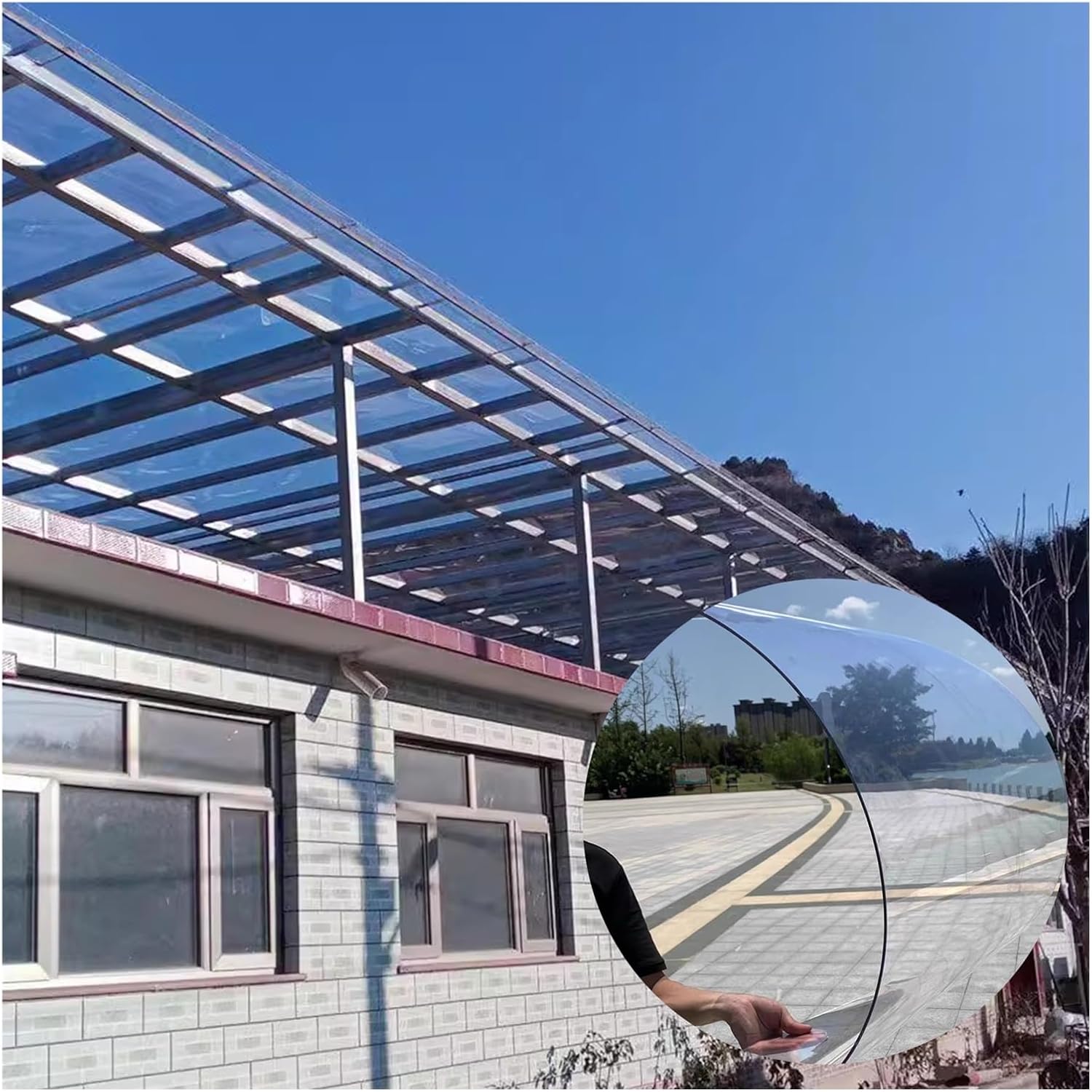 PC Endurance Board, 2mm Thick Polycarbonate Plastic Sheet, Impact Resistance UV Resistance Full Transparent Sunlight Plate, Outdoor Garden And Greenhouse Covering ( Color : Clear , Size : 0.6x4M/23.63