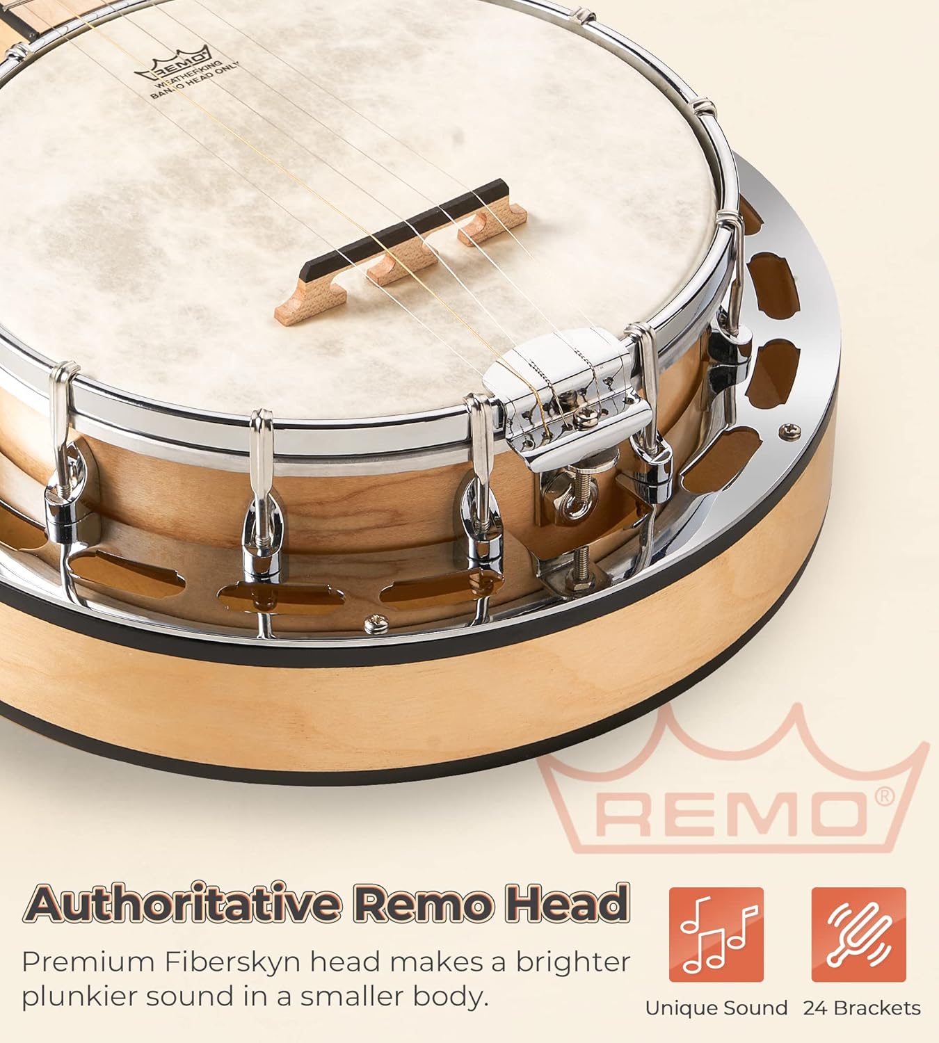 Vangoa Midi Keyboard and Banjo with Tone Ring