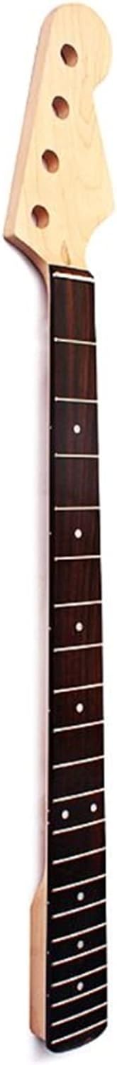 Bass Guitar Neck for 4 String 21 Fret Right Hand Maple Rosewood Unfinished Guitar Neck