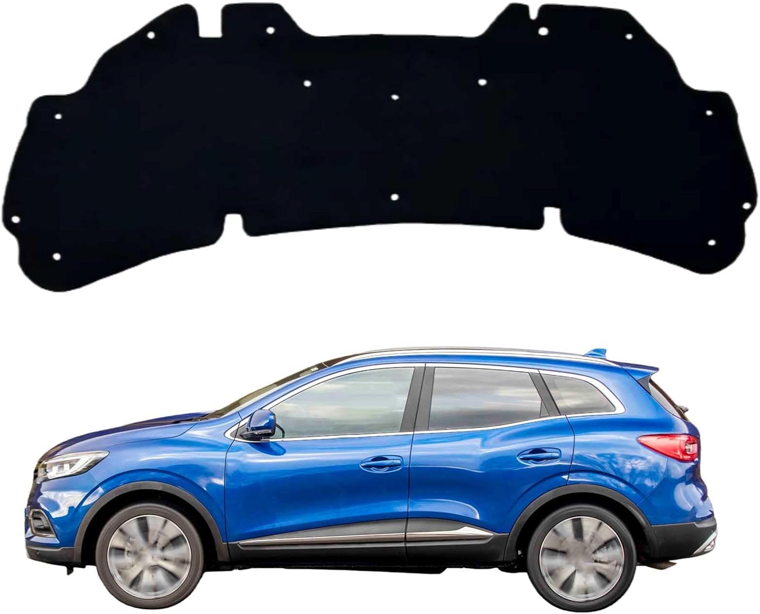 Car Front Hood Engine Sound Pad for Renault Kadjar II 2016-2024 OE:658400904R, Heat Insulation Cotton Mat Cover Soundproof Car Accessories