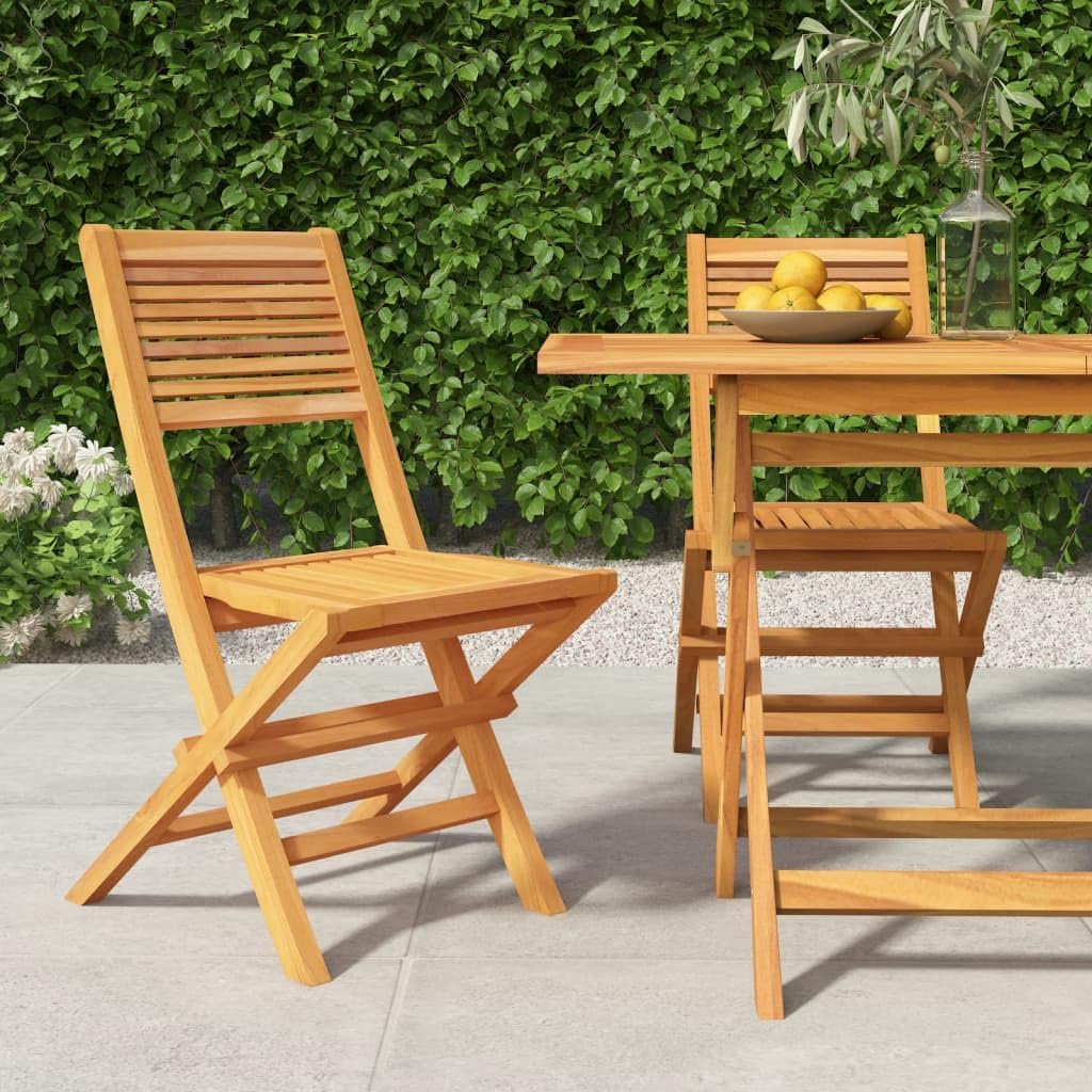Folding Patio Chairs 2 pcs 18.5