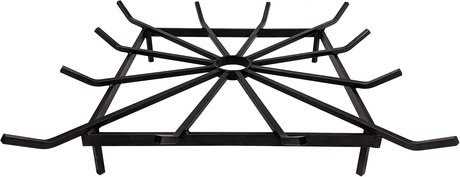 SteelFreak Square Wheel Fire Pit Grate - Made in The USA (28 x 28 Inch)
