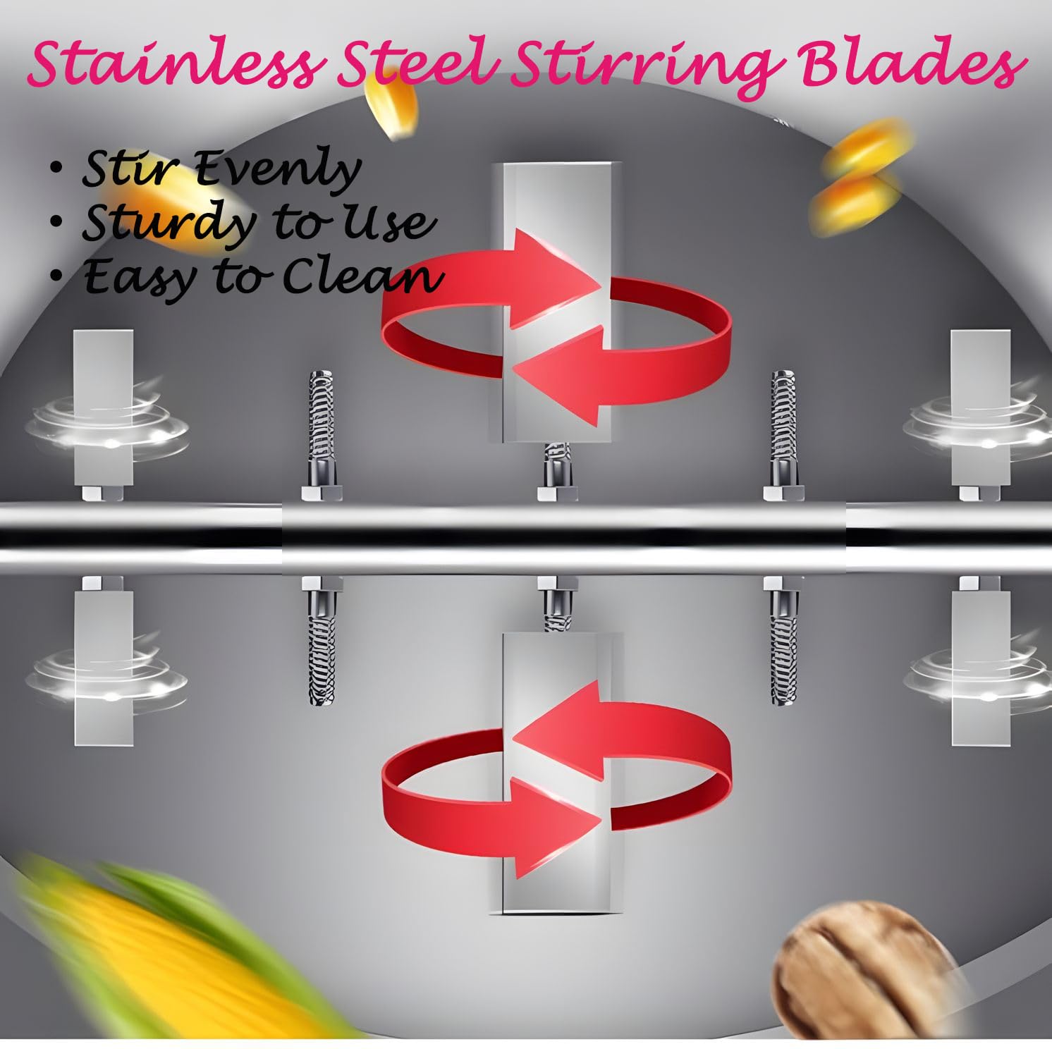 Stainless Steel Dry Powder Mixer Metal Powder Blender Granular and Food Drum Mixing Machine, 110V, 3KW, 30L