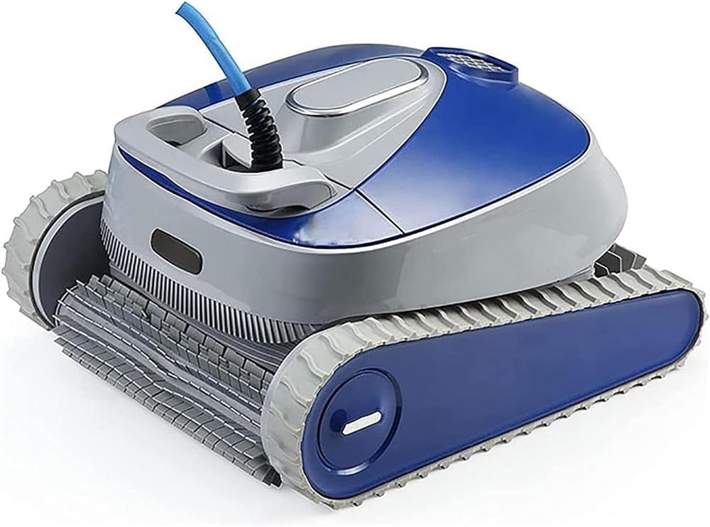 Automatic Robotic Pool Cleaner with Large Capacity Top Load Filter Basket,Cordless Pool Vacuum, Robotic Pool Cleaner, with Updated Battery Ideal for Pools up to 50 Feet.