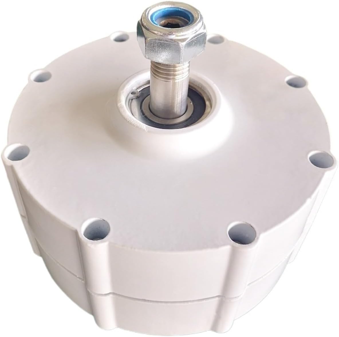 2000W Wind Turbine Generator, 24V 48V Gearless Permanent Magnet Generator for Low Speed Household Use in Wind Turbines and Water Low Starting Speed for Home(with Base,24V_2000W 300RPM)