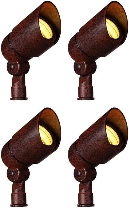 Best Pro Lighting Low Voltage Directional Bullet with 3W LED Light Bulb Set of 4 (4-LED-101-RST)