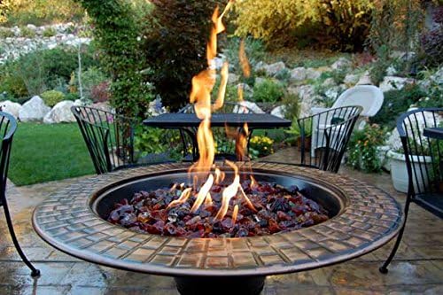 Pineapple Iridescent Pebble Firepit Glass Medium 22 Lb Bag