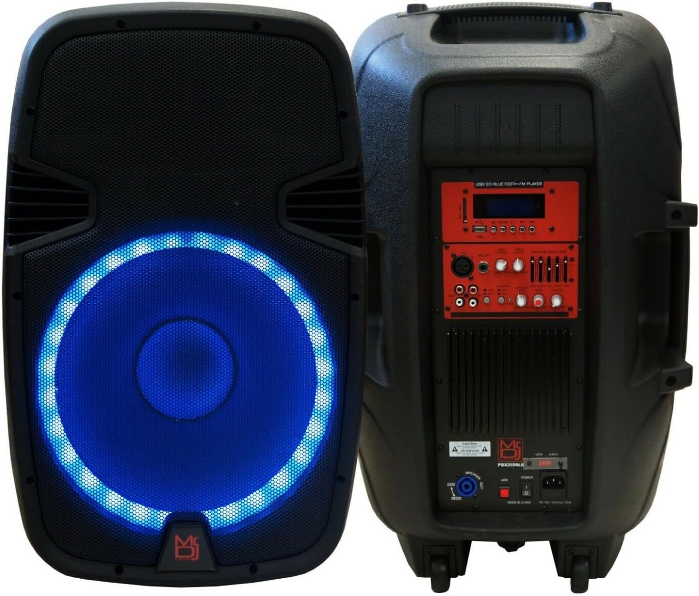 Mr. Dj USA PBX2690LB 15-Inch 3500 Watts Bass Amplifier Cabinet w Max Power Speaker