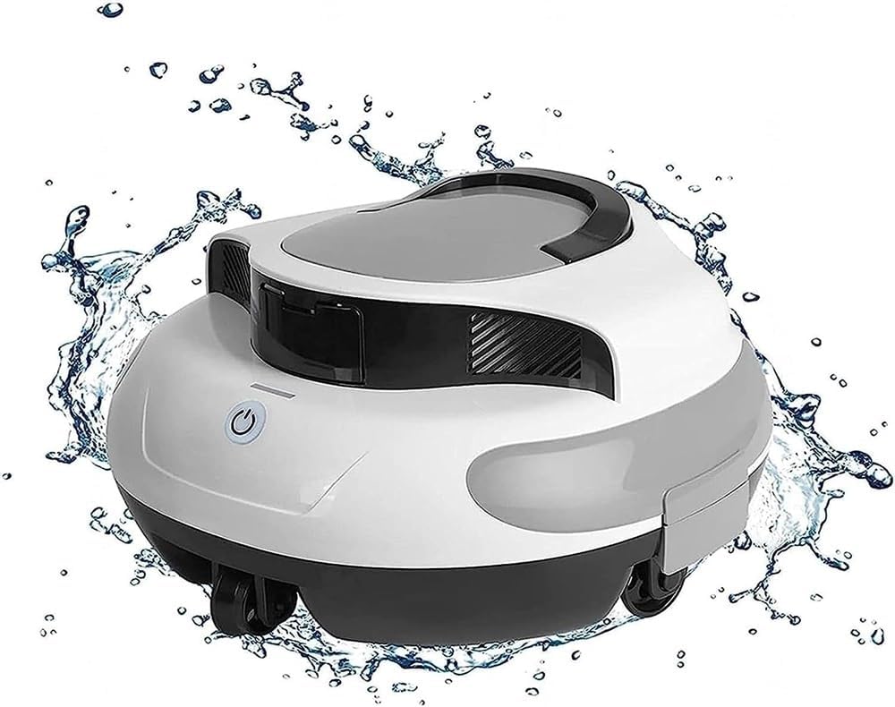 Cordless Pool Robot, Strong Suction Power Pool Robot 100min Powerful Cleaning Pool Water Vacuum Cleaner