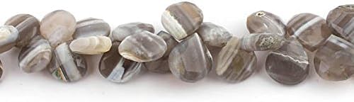 13 inch natural beads strand of 13x12-16x15mm faceted heart boulder opal gemstone briolletes beads for DIY jewelry - necklace, bracelet, earring, ring.