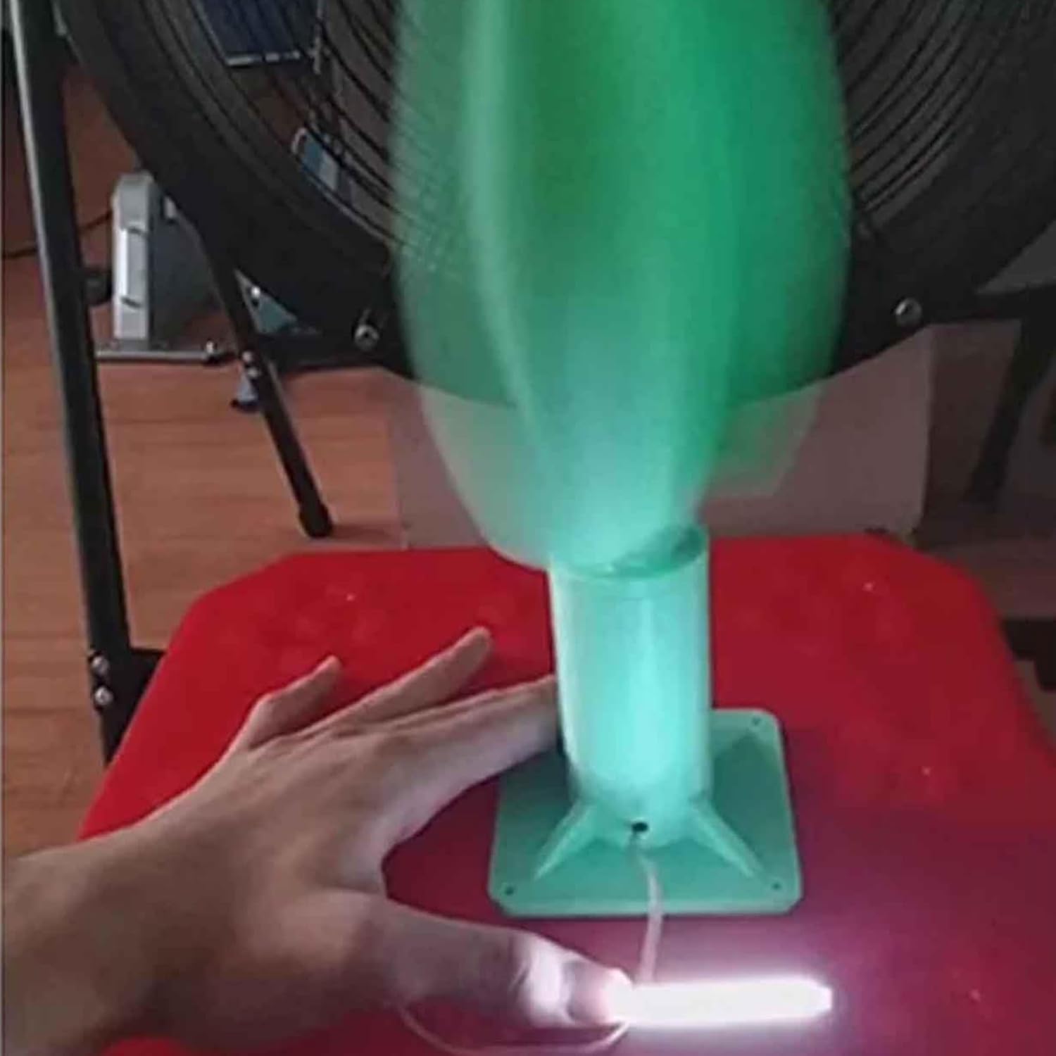 Permanent Magnet Brushless Wind Turbine Model 20W Tulip Type Vertical Wind Power Generation 1~12V Low Noise Home/Outdoor Easy Installation(1pc(green))