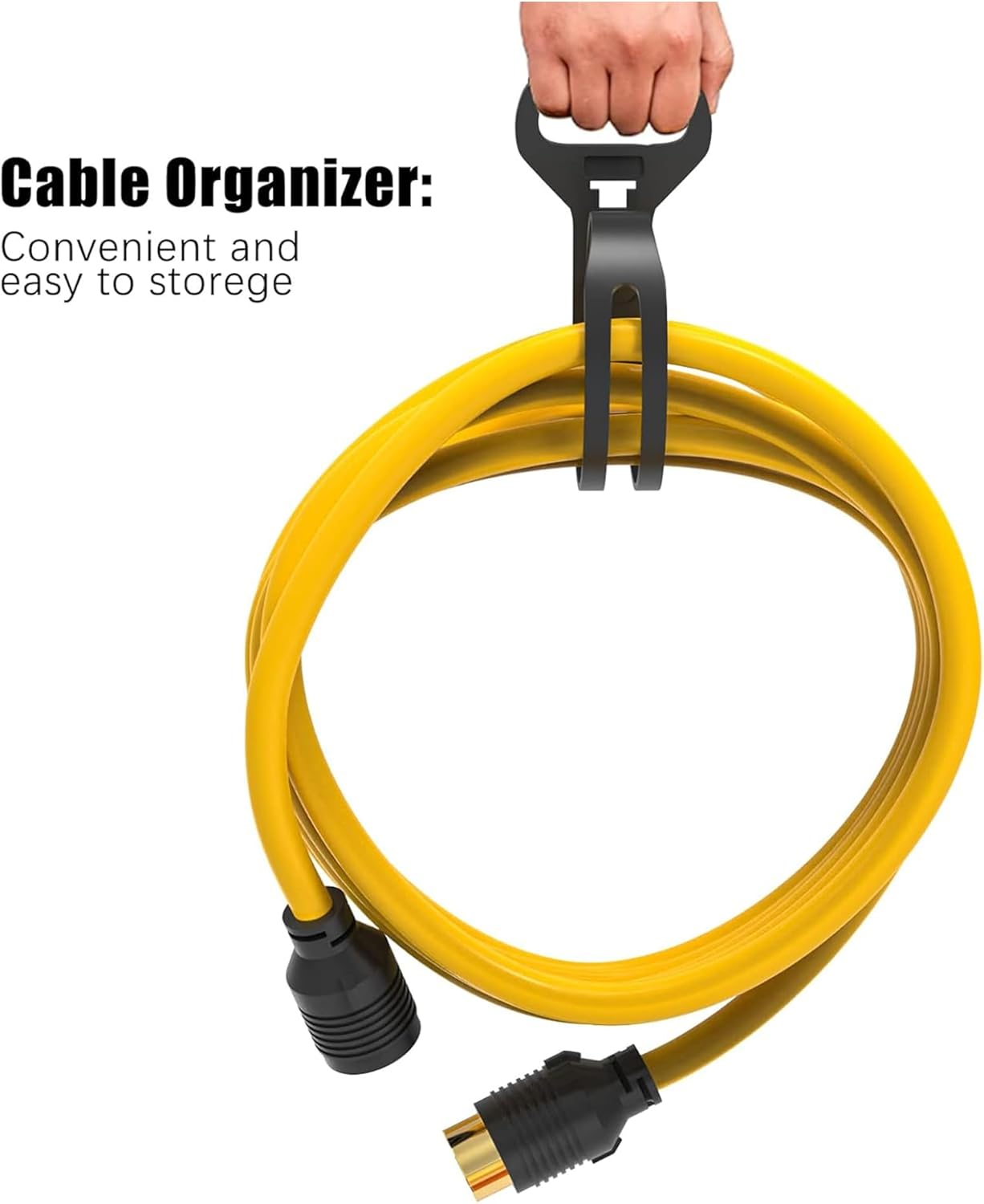 30 Amp Generator Cord and Power Inlet Box (Pre-Drilled) Waterproof Kit, 25 Feet Nema L14 30p Generator Extension Cord with L14-30P to L14-30R Twist Lock Plug for Outdoor Use,125/250 Volts