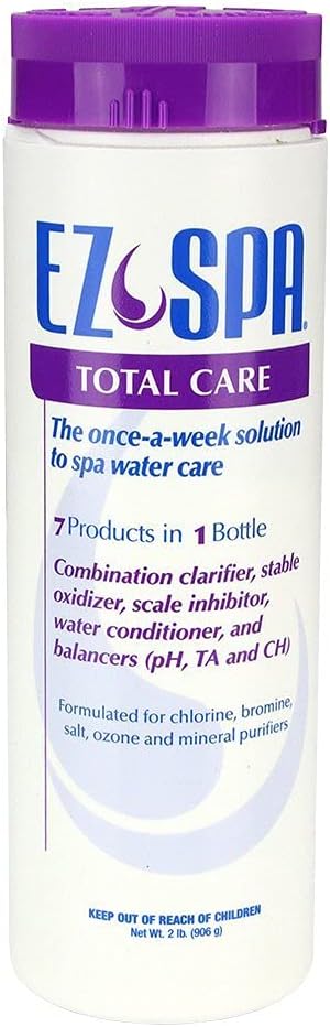 EZ Spa Company. Hot Tub Total Care Weekly Water Preventative Chemical Treatment Blend for Hot Tubs and Spas, 2 Pounds/Original Version (Basic). Pack of Two
