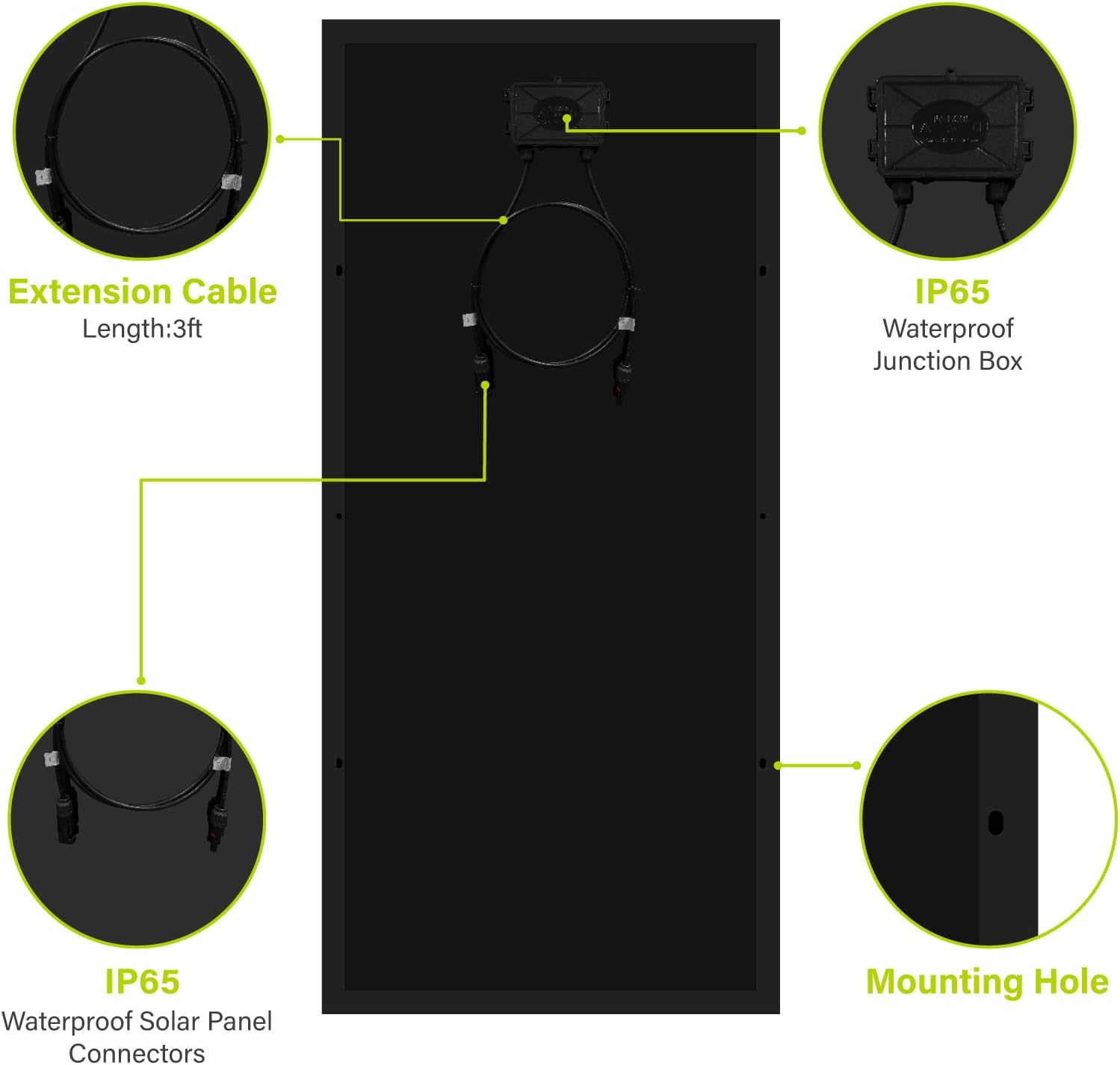 Newpowa PRO 100 Watt 12 Volt Monocrystalline 100W 12V Solar Panel, 9 busbar PV Module, High Efficiency Mono Module RV Marine Boat Off Grid