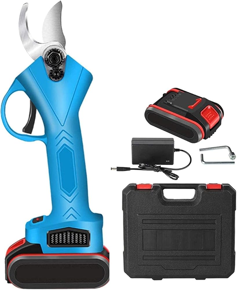 21V Professional Cordless Pruner Electric Pruning Shears Tree Pruner 25Mm Cutting Diameter Garden/Fruit Tree/Tree Branch Pruner