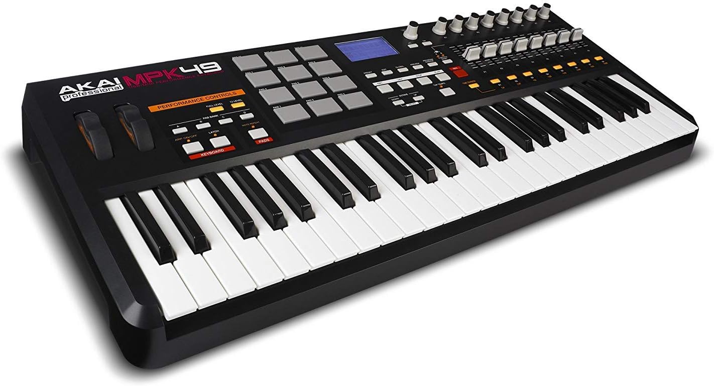 Akai Professional MPK49 | 49-Key USB MIDI Keyboard Controller with MPC Pads