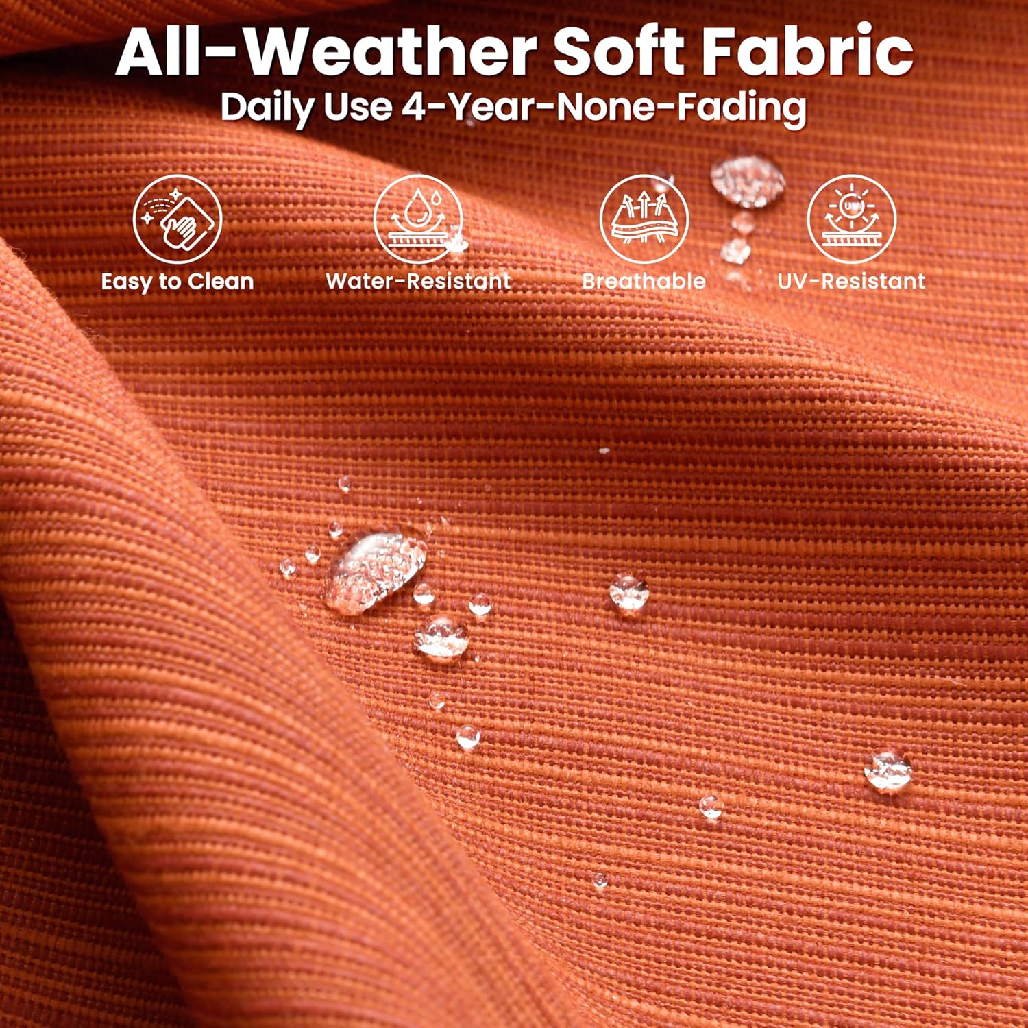 ovios 10 Pieces Patio Furniture Set with Swivel Chairs Rocking Gliders, 54