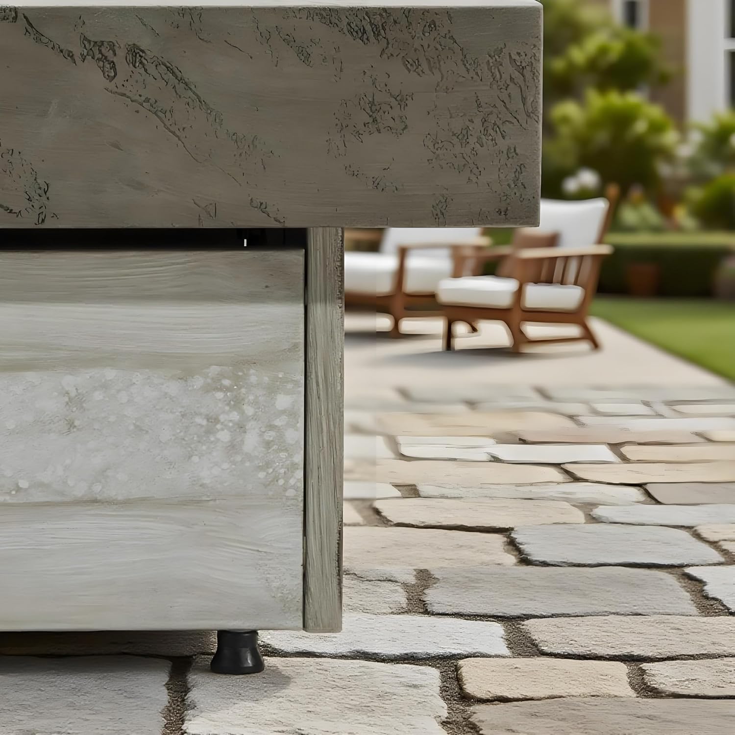 48X24 Inch Propane Fire Pit Table with Smokeless Flame for Outdoor Patio Garden Deck Backyard Heating