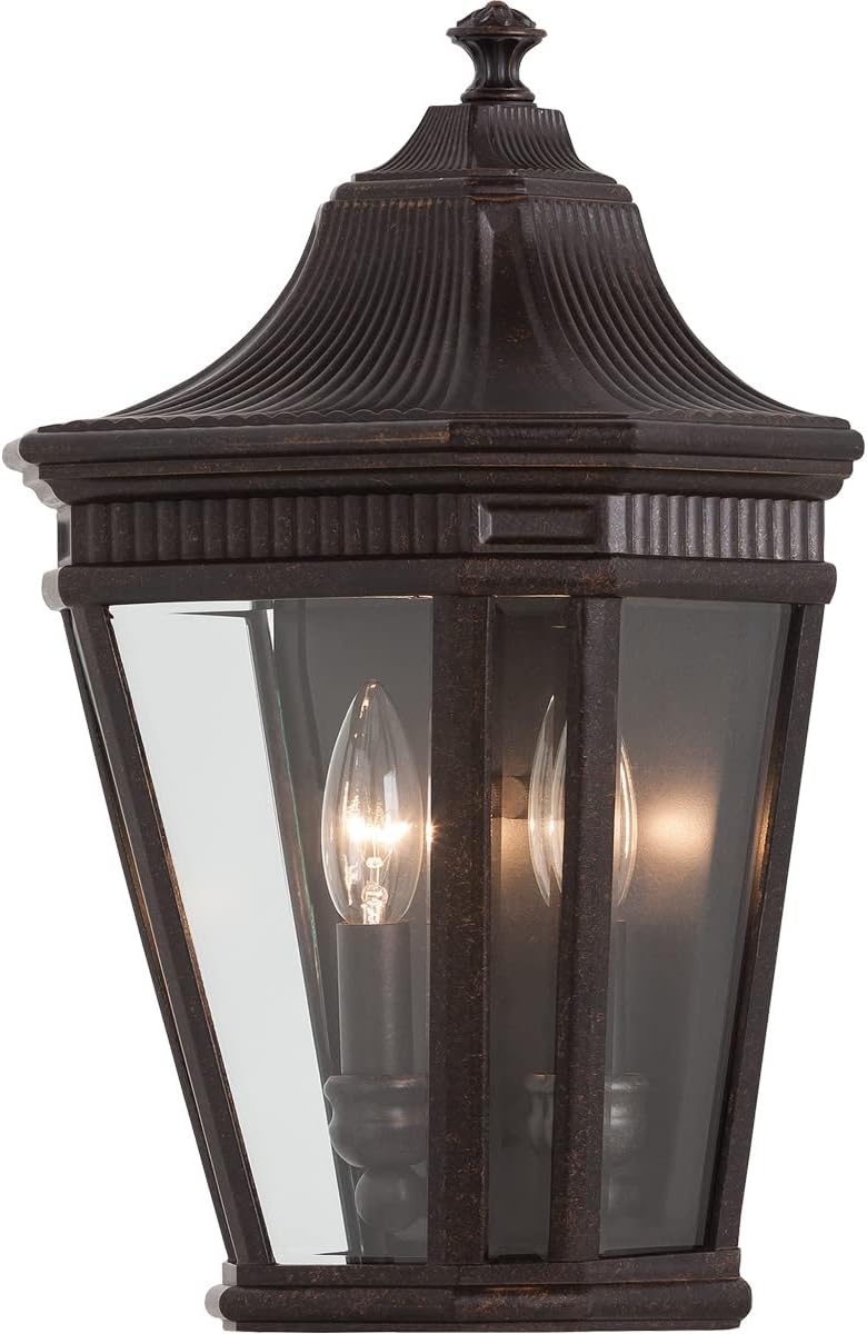 Feiss OL5403GBZ Cotswold Lane Outdoor Patio Lighting Wall Lantern, Bronze, 2-Light (10