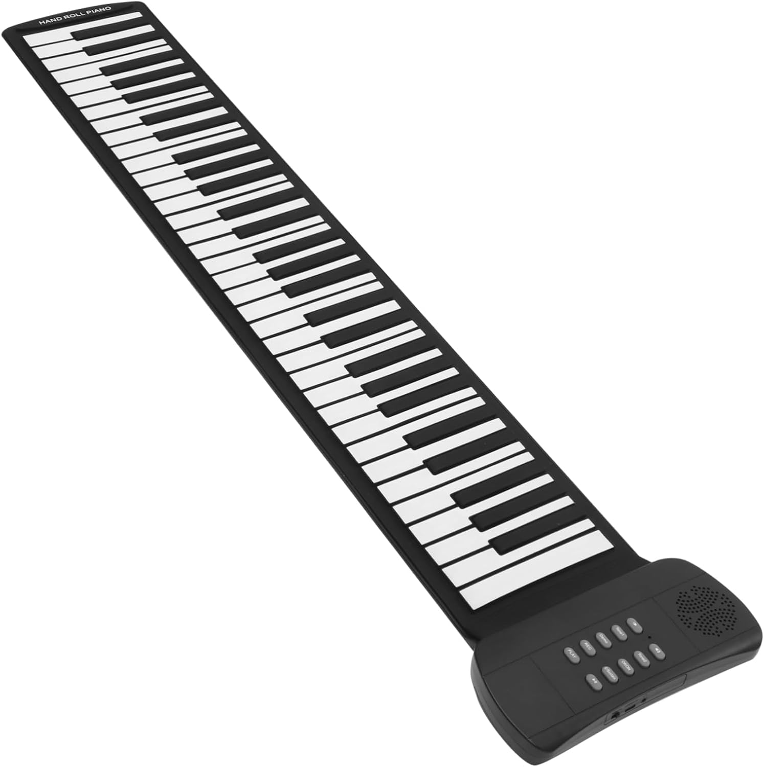 61 Key Hand Rolled Electronic Piano Roll up Portable Digital Keyboard Foldable Piano Speaker Headphone Jack