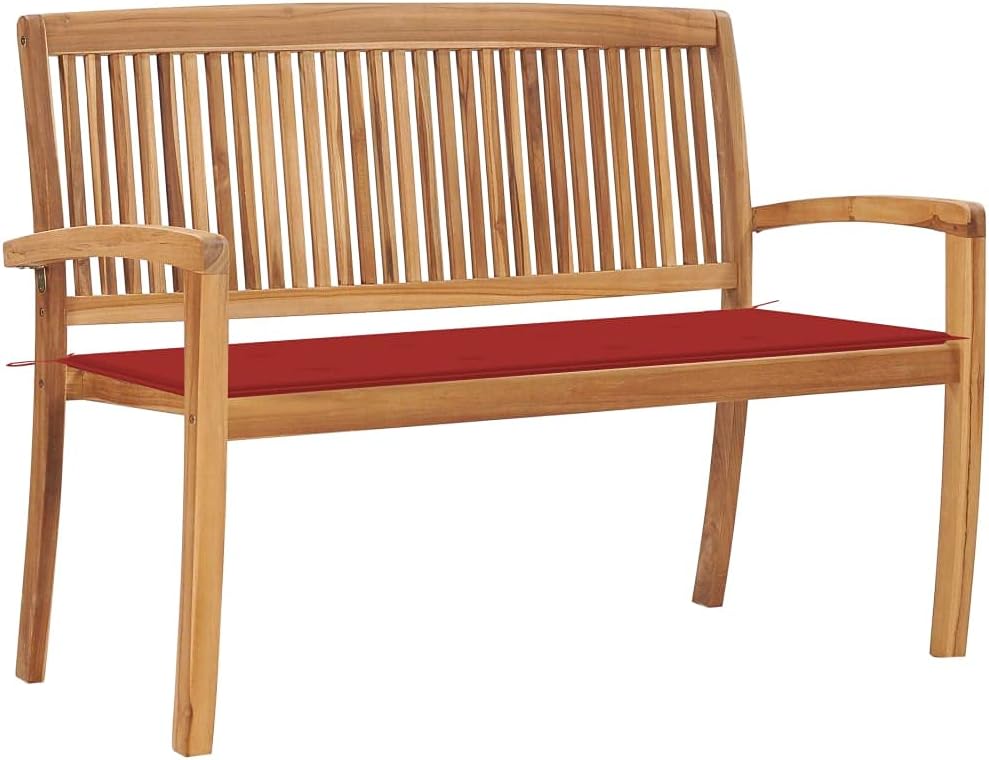 Patio Benches Stacking Patio Bench with Cushion 50.6