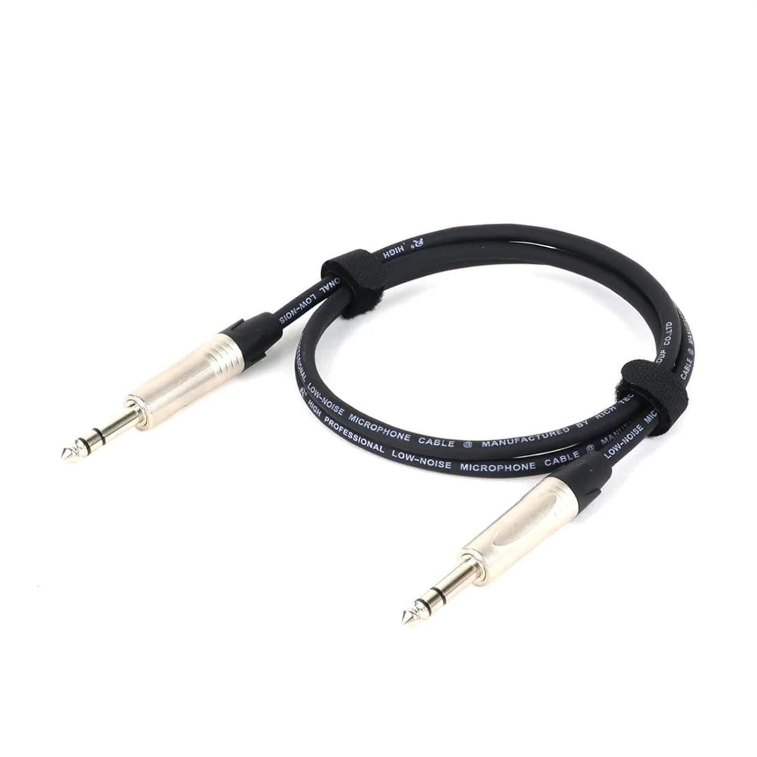 Guitar Audio Cable 1PC 1/4 TRS Instrument Guitar Cable Color 6.35MM Stereo Jack Male to Male Cable Unbalanced Cord for Amplifier Mixer(Black,15m)