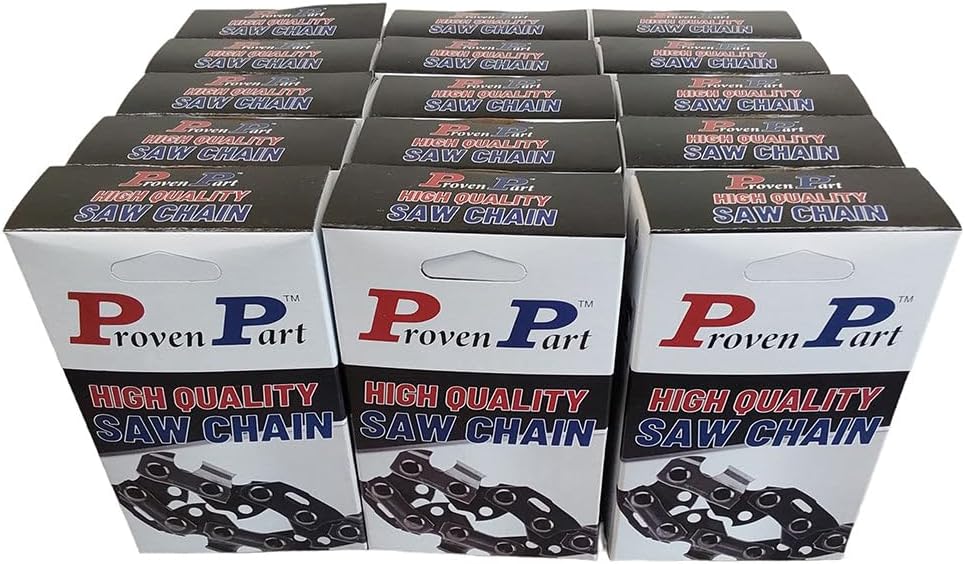 Proven Part 15 Pack Full Chisel Chainsaw Chain 16 Inch 60 Drive Links Fits Stihl MS441CM 3624-005-0060 BAR 3/8 .050G 60DL