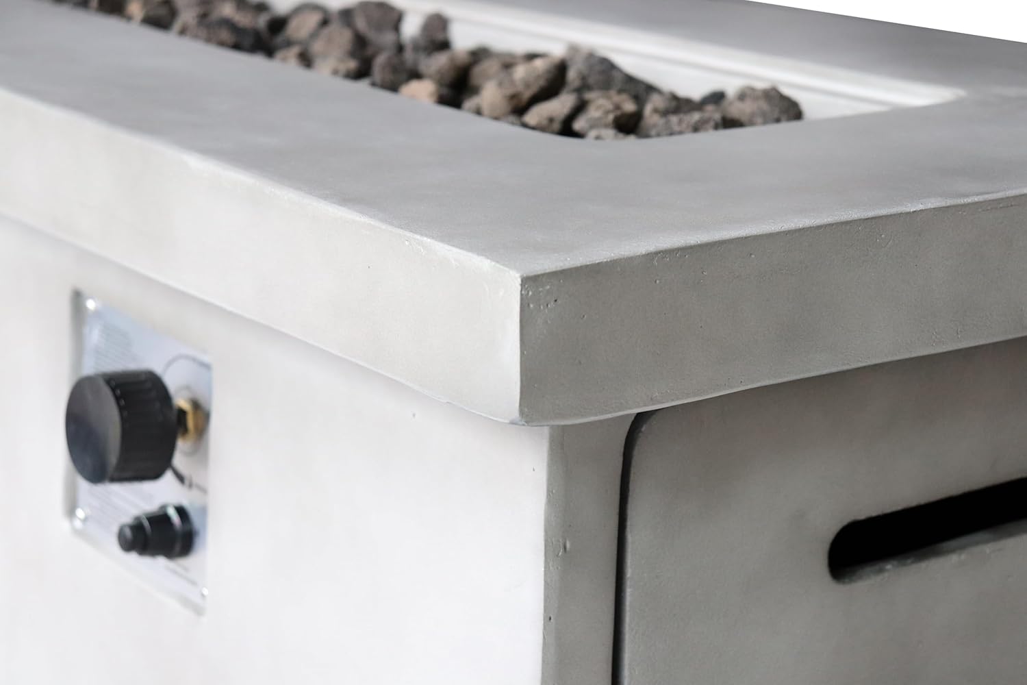 24'' H Concrete Propane,Natural Gas Outdoor Fire Pit Table