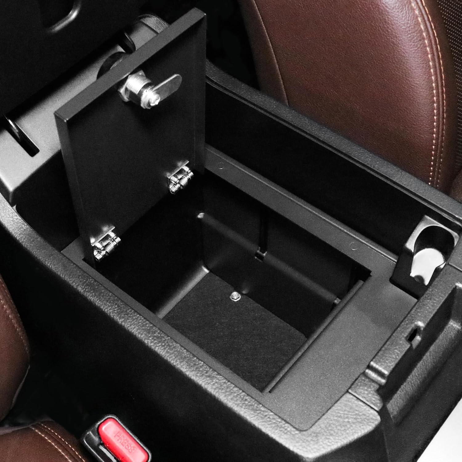 Center Console Safe Gun Safe Console Vault Lock Box for 2010-2020 Toyota 4Runner Accessories, Armrest Storage Box with 3 Digit Password Lock for 5th Gen 4runner Accessories