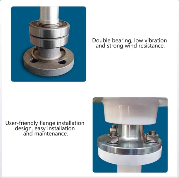 8000W Vertical Axis Lantern Wind Turbines Generator Motor Kit 5 Blades 12V-220V Electromagnetic for Home Hybrids Streetlight Use