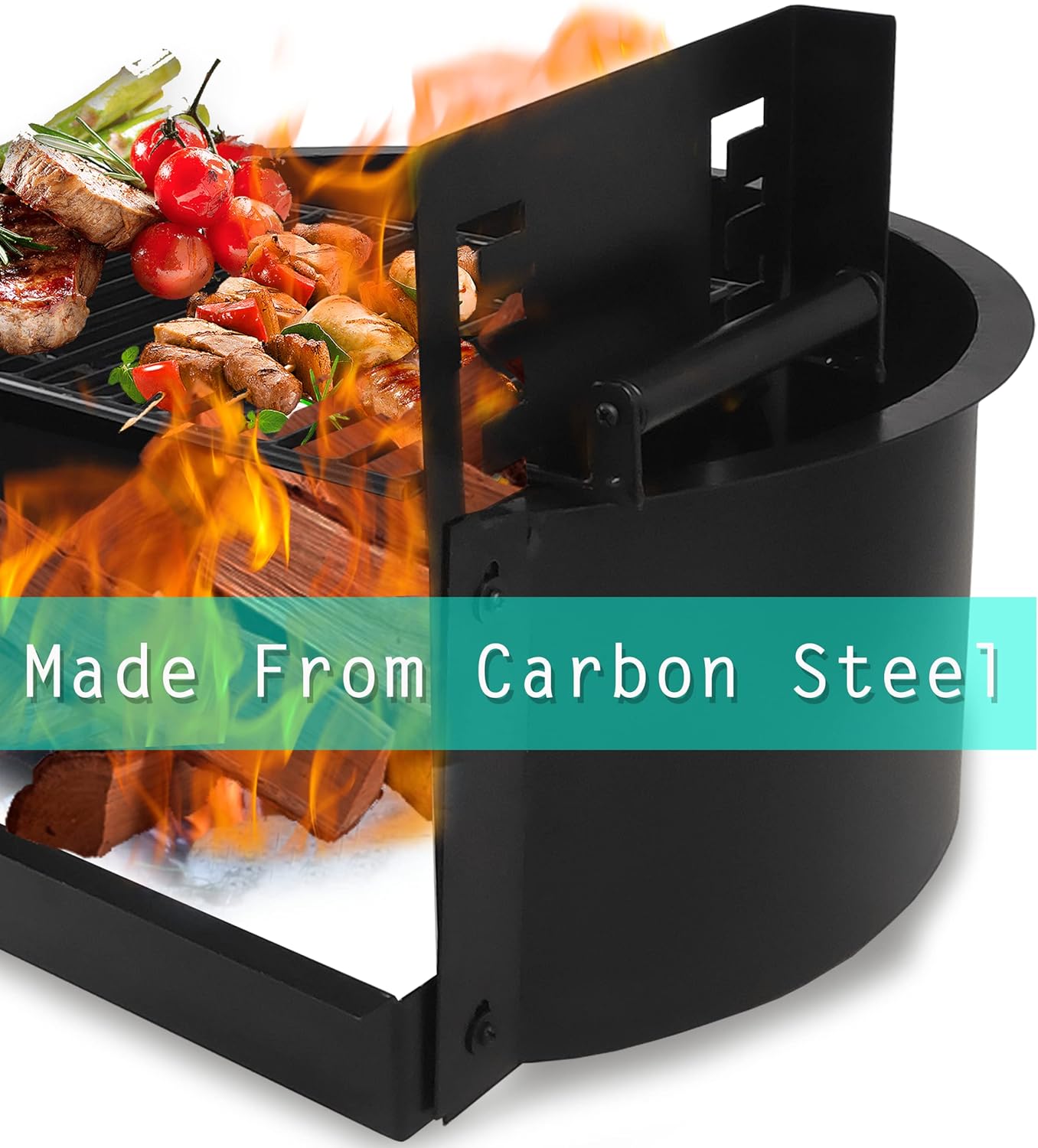 Wood Burning Fire Pits for Outside - Alloy Steel 31