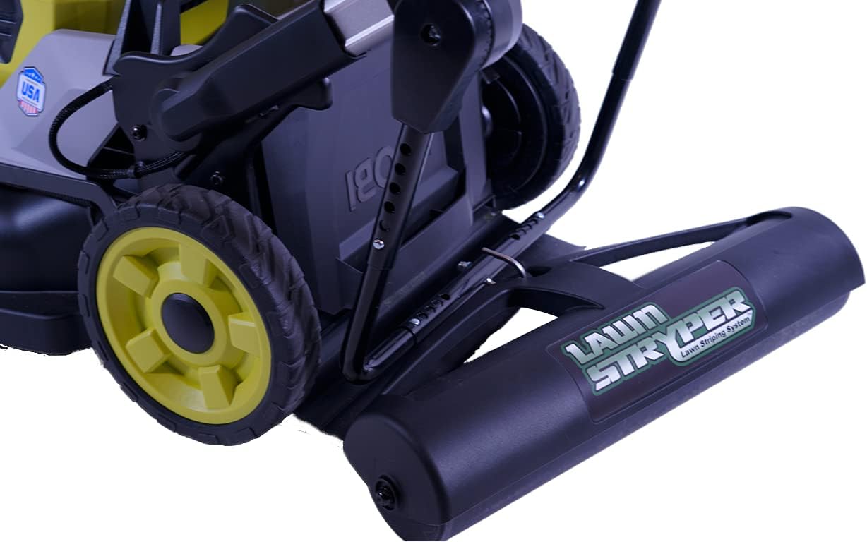 Lawn Stryper- Generation 3 Lawn Striping System/Stripe Your Lawn Like A Ballpark/ONLY Works with RYOBI and Kobalt Battery Powered 20”-21” Residential Walk-Behind Lawn Mowers