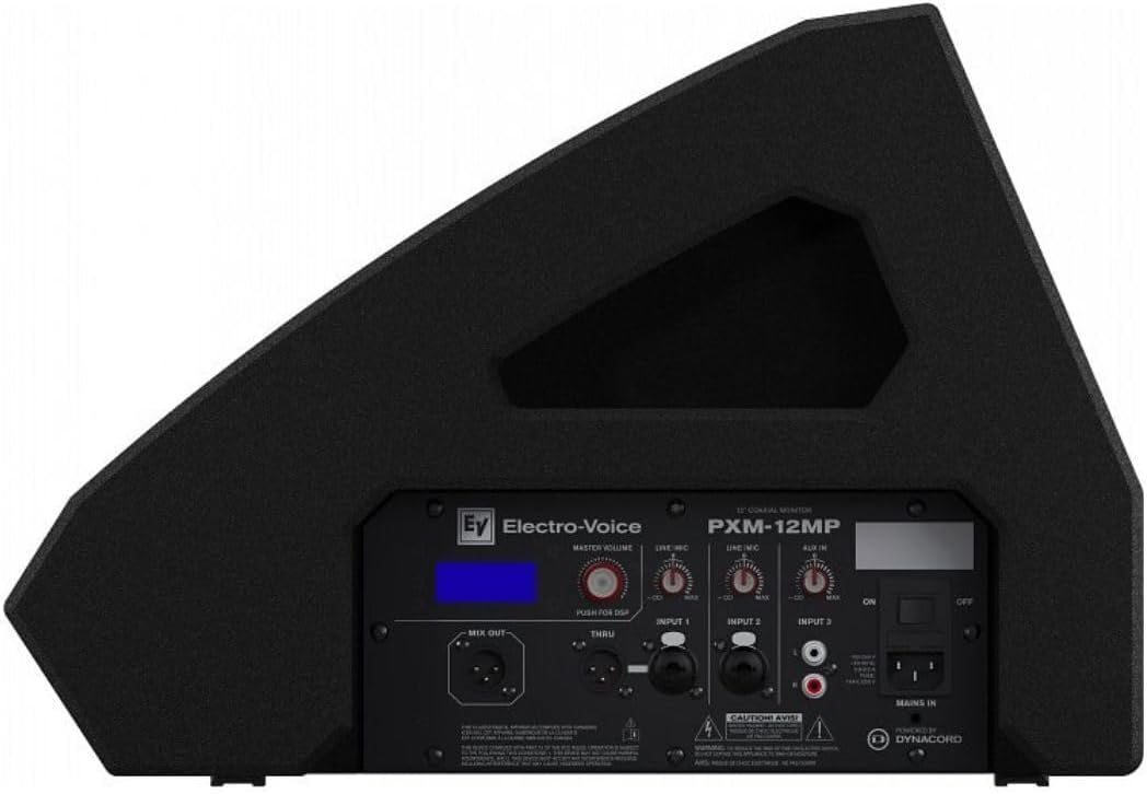 Electro-Voice PXM-12MP 12-Inch 700W Class-D Powered Coaxial Monitor Speaker with Adjustable Subwoofer and GUITARCAB Setting (Black)