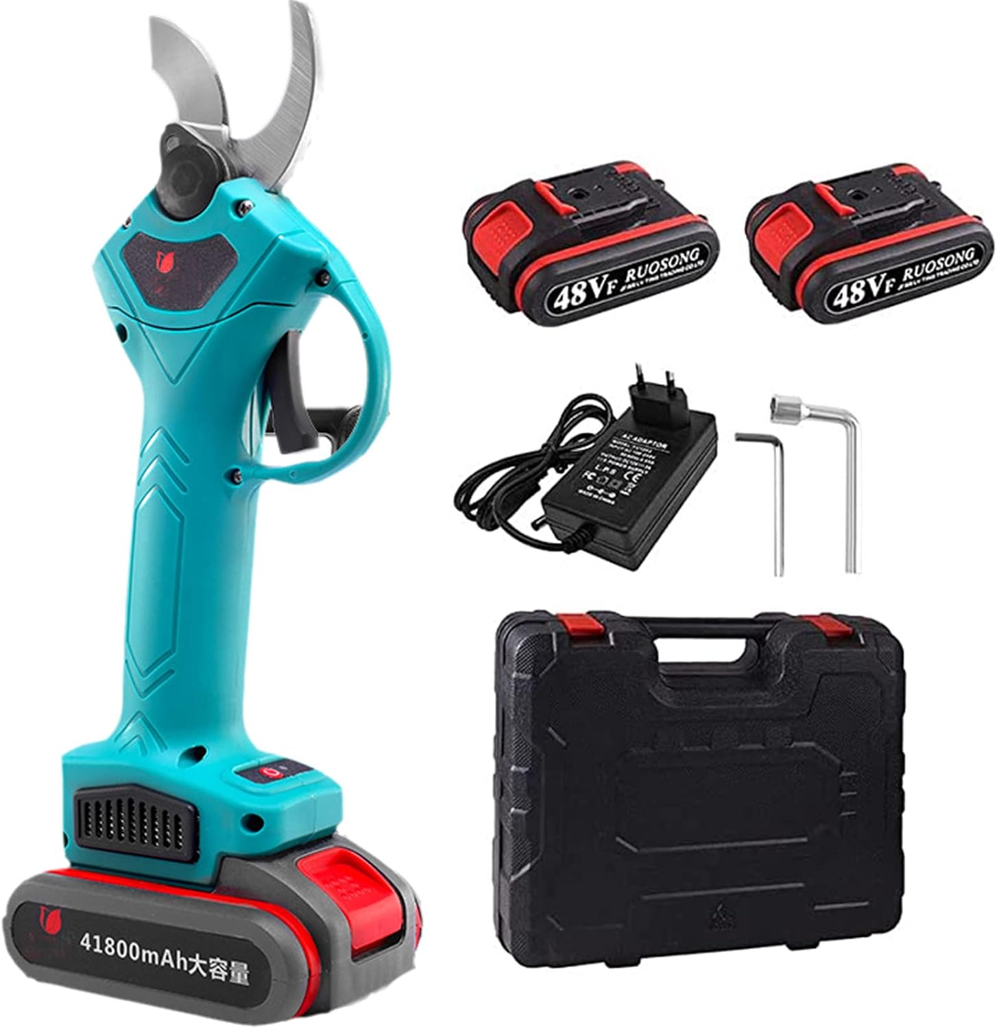 Cordless Pruning Shears Electric 2pcs Replacement Batteries,Cordless Pruner for Gardening Cutting Branches Fruit Trees,30mm/1.2 Inch Cutting Diameter/2311