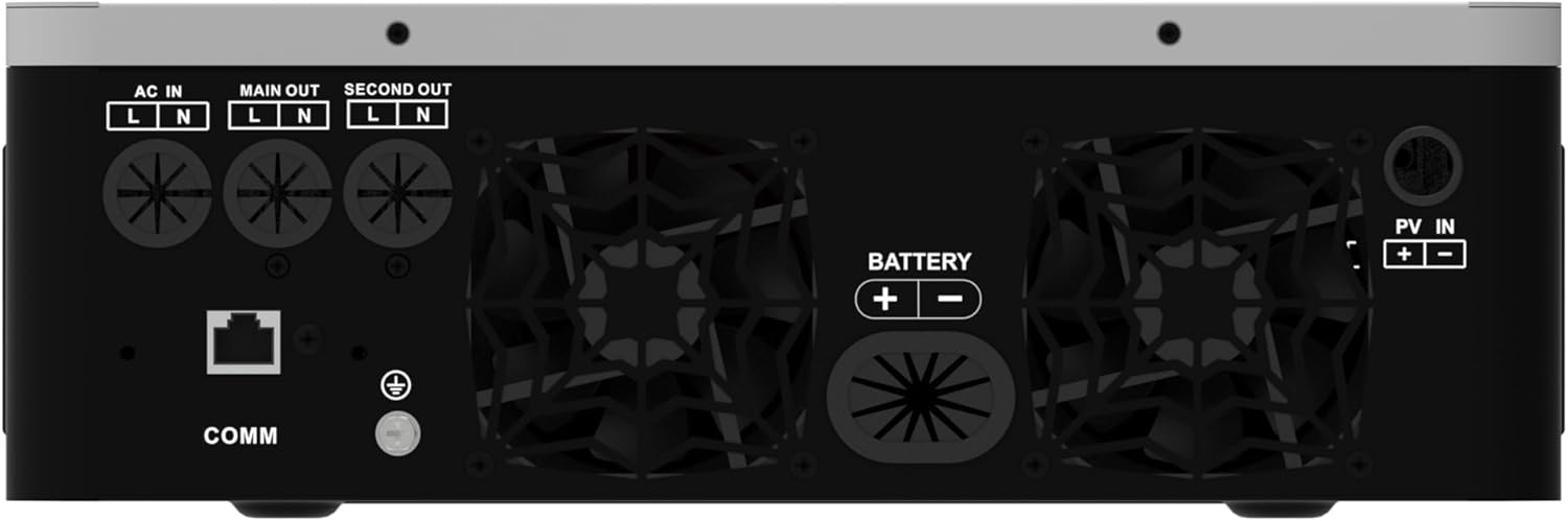 Xijia 3600VA MPPT Hybrid Inverter 3600W Pure Sine Wave Power Inverter with 120A MPPT Solar Charger DC 24V to AC 110V 60HZ Solar Converter，Reliable Off-Grid Power for Home, Farm, RV, and Cabin