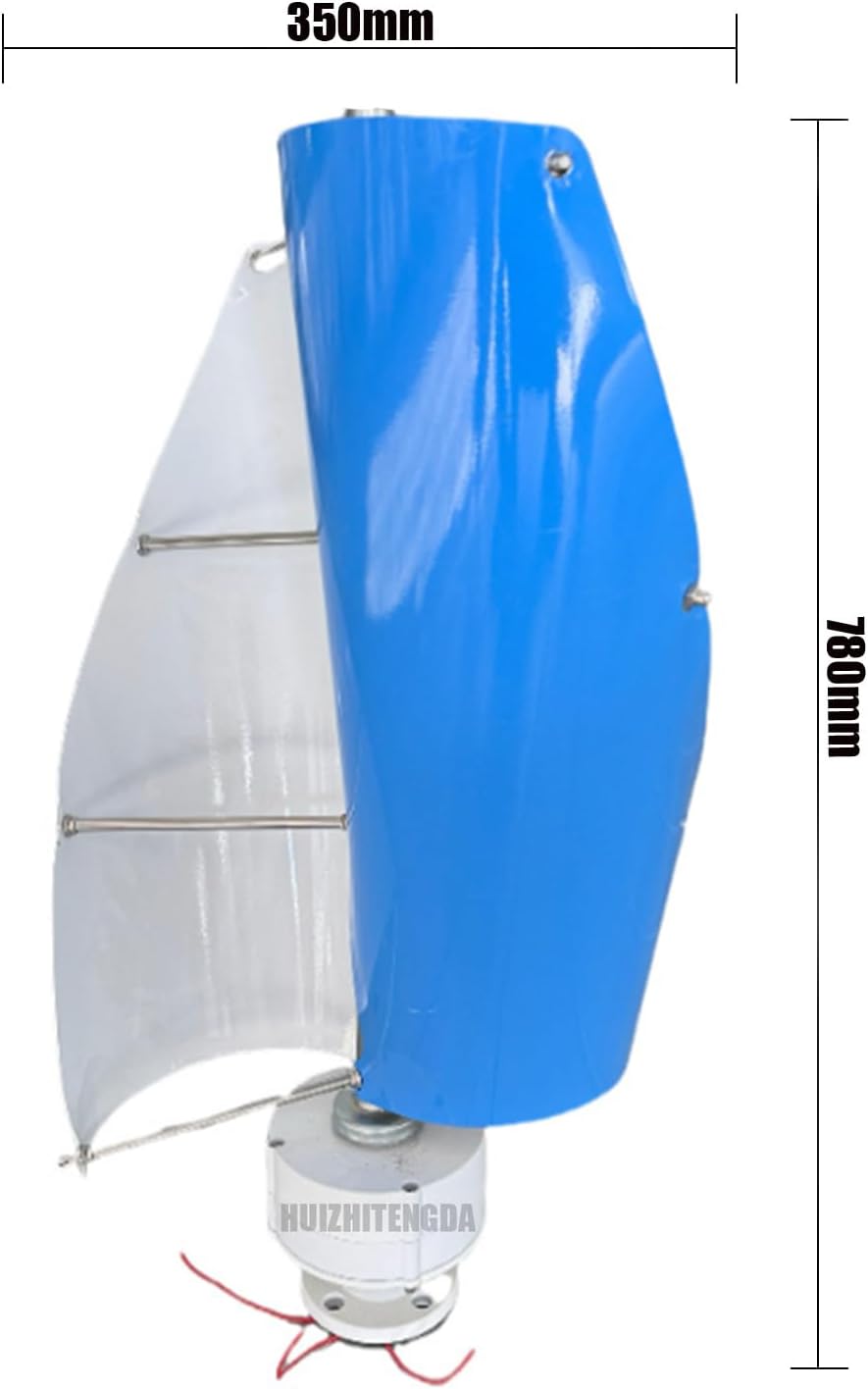 5000W Low Noise Low Start Wind Speed Wind Turbine Generator,12V 24V 48V with Controller Applicable to Wind and Solar Power Generation Systems